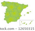 Map of Spain 12650315