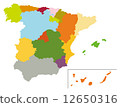 Map of Spain 12650316