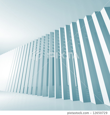 Abstract blue square 3d interior background - Stock Illustration ...