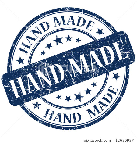 Hand Made blue stamp 12650957