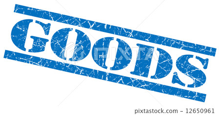 goods blue grungy stamp on white background 12650961