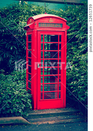 Red English telephone booth Red English telephone booth 12651739