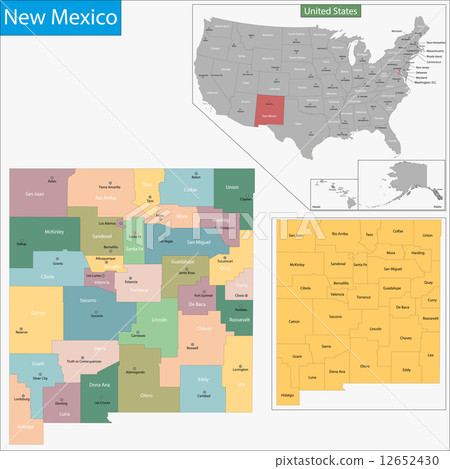 New Mexico map 12652430
