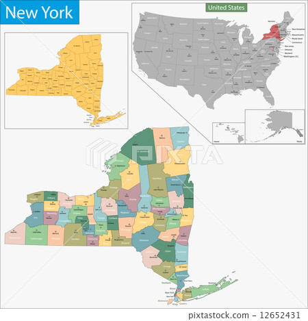 New York map New York map 12652431