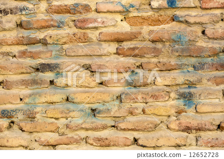 photo of an old brick wall close up shot photo of an old brick wall close up shot 12652728