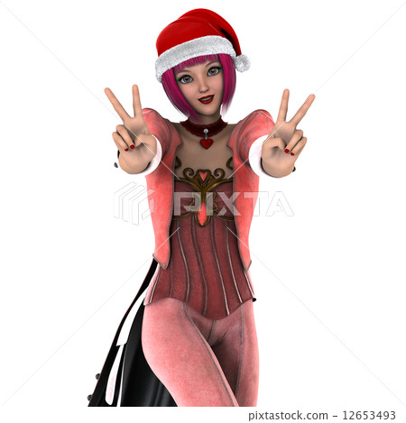 Santa Claus hat woman Santa Claus hat woman 12653493
