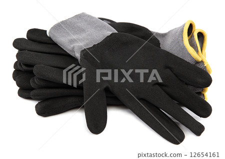 Work gloves on white background. Work gloves on white background. 12654161