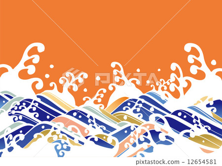 Wave _ orange 12654581