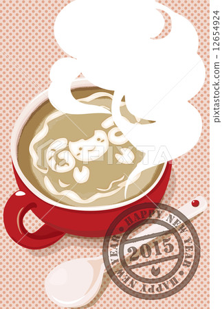 Lateart frame New Year's cards pink Lateart frame New Year's cards pink 12654924