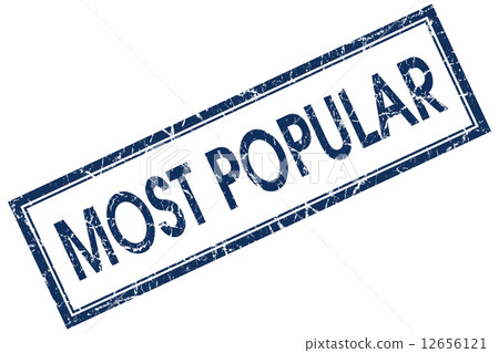 most popular blue square stamp 12656121