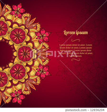 Elegant template vintage flowers lace ornament Elegant template vintage flowers lace ornament 12656204