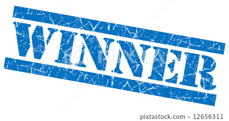 Winner blue grunge stamp Winner blue grunge stamp 12656311