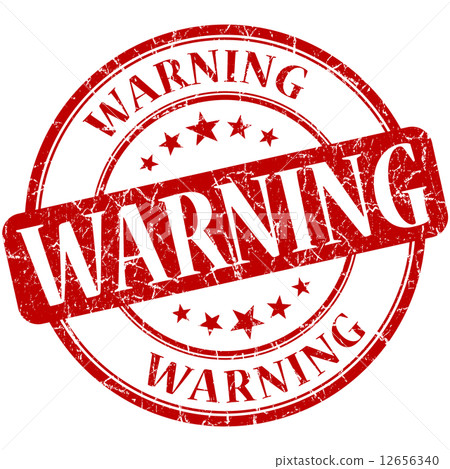 warning grunge round red stamp warning grunge round red stamp 12656340