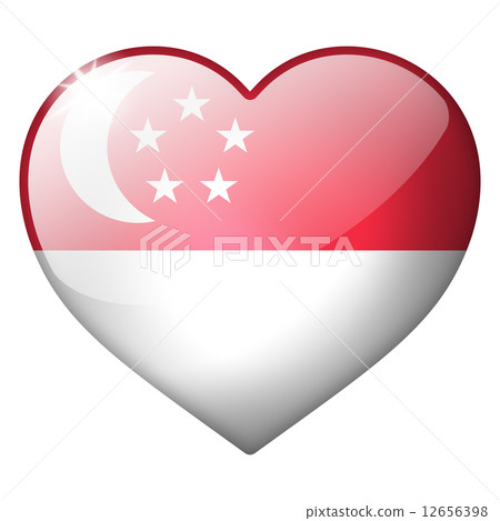 singapore heart button singapore heart button 12656398