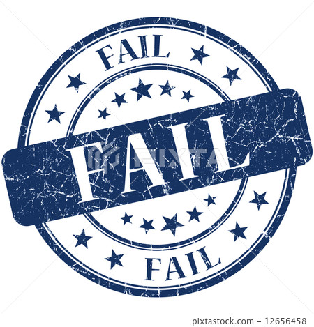 Fail grunge blue round stamp Fail grunge blue round stamp 12656458