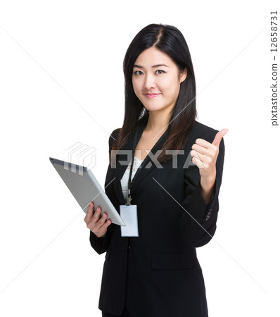 Asian Business Woman thumbup Asian Business Woman thumbup 12658731