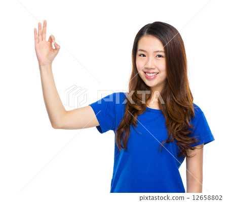 Woman with ok sign Woman with ok sign 12658802