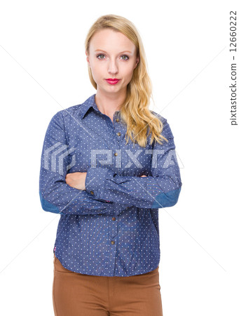 Serious woman cross arm Serious woman cross arm 12660222