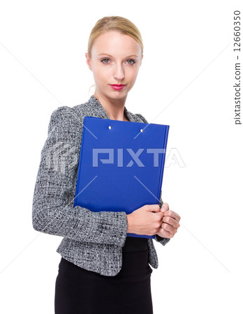 Business officer with clipboard Business officer with clipboard 12660350