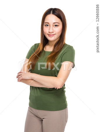 Asian mixed woman portrait 12660886