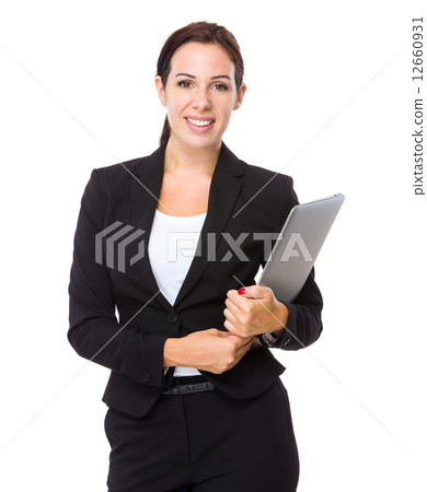 Businesswoman with laptop Businesswoman with laptop 12660931