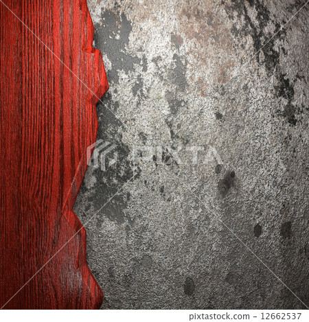 wood on stone background 12662537