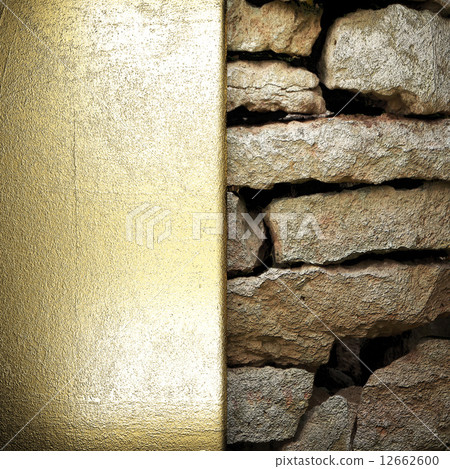 gold on stone background gold on stone background 12662600
