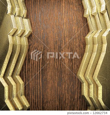 gold and wood background 12662734