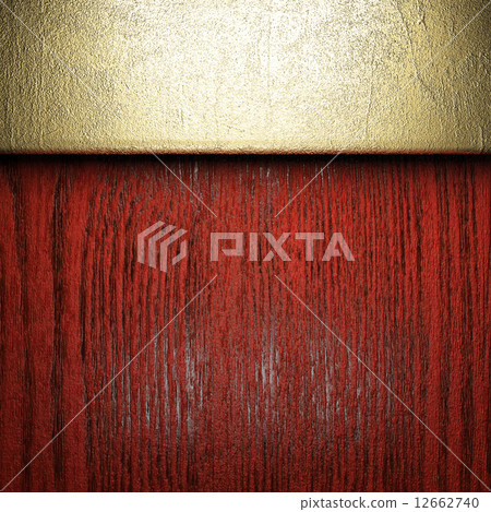 gold and wood background 12662740