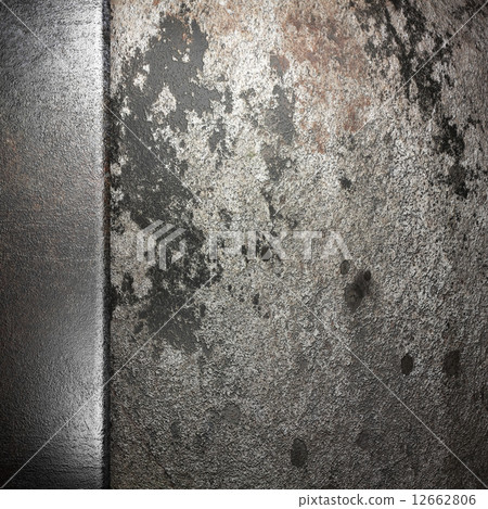 metal on stone wall metal on stone wall 12662806