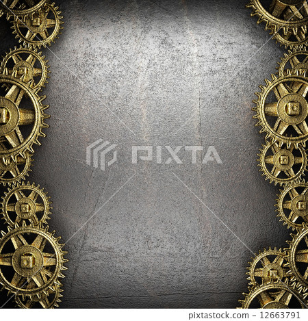 gear wheels on steel gear wheels on steel 12663791
