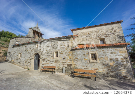 Wide angle of Pobladura de Aliste church 12664378