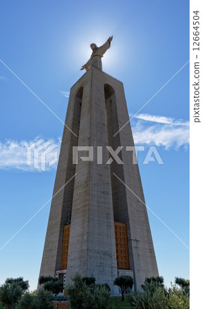 Jesus Christ Monument Cristo-Rei Lisboa in Lisbon 12664504