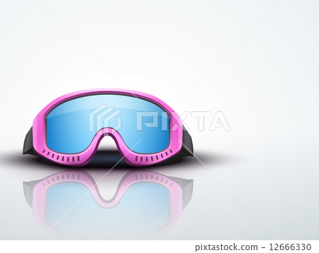 Light Background with pink ski goggles. vector illustration Light Background with pink ski goggles. vector illustration 12666330