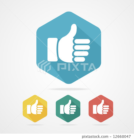 Vector Cursor thumb up like good social Vector Cursor thumb up like good social 12668047