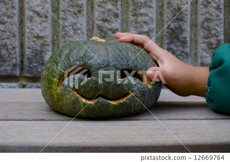 Ghost pumpkin 12669764