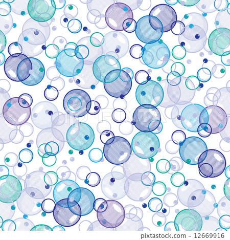 Abstract pattern - bubbles on white - Stock Illustration [12669916] - PIXTA