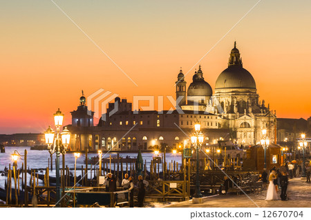 Venice in sunset. 12670704