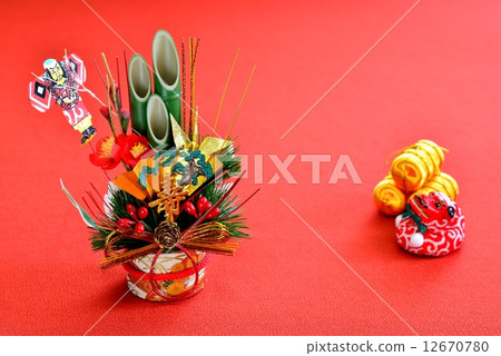 New Year image Kadomatsu 12670780