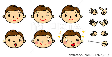 SD Male Facial Expression Set SD Male Facial Expression Set 12673134