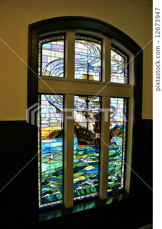 Stained glass (Yokohama Port Opening Memorial) 12673947