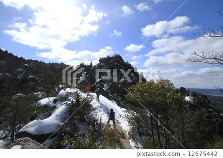 Snow mountain hiking 12675442