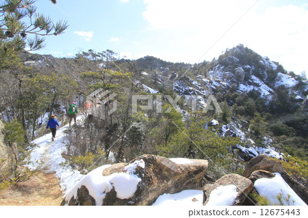 Snow mountain hiking 12675443