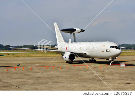 early warning and control aircraft, air self-defense force, twin-engine plane 12675537
