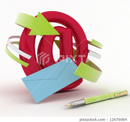 Envelope, pen and showing mail or communication concept Envelope, pen and showing mail or communication concept 12676064