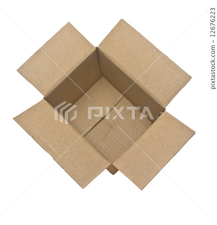 Open cardboard box isolated on white background. Open cardboard box isolated on white background. 12676223