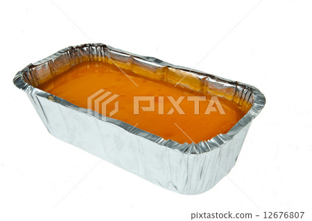 Butter cake topping with jelly orange 12676807
