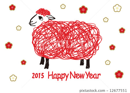 2015年新年賀卡 2015年新年賀卡 12677551