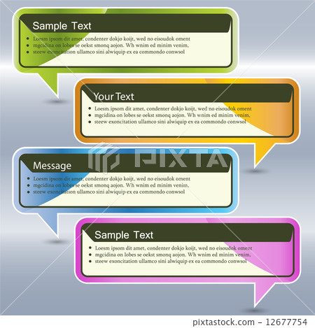 Abstract design Speech bubble 12677754