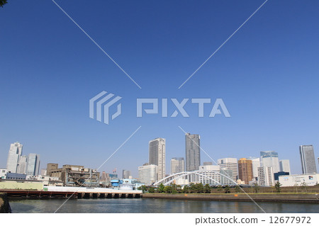 Kachidoki Tower Apartment View from Hama Rikyu Imperial Garden 12677972